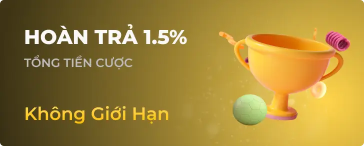 Hoàn Trả 1.5% - Chương trình qh88live